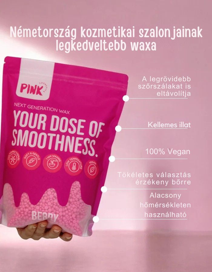Pink Cosmetics Berry wax csomagolás és termékbemutató